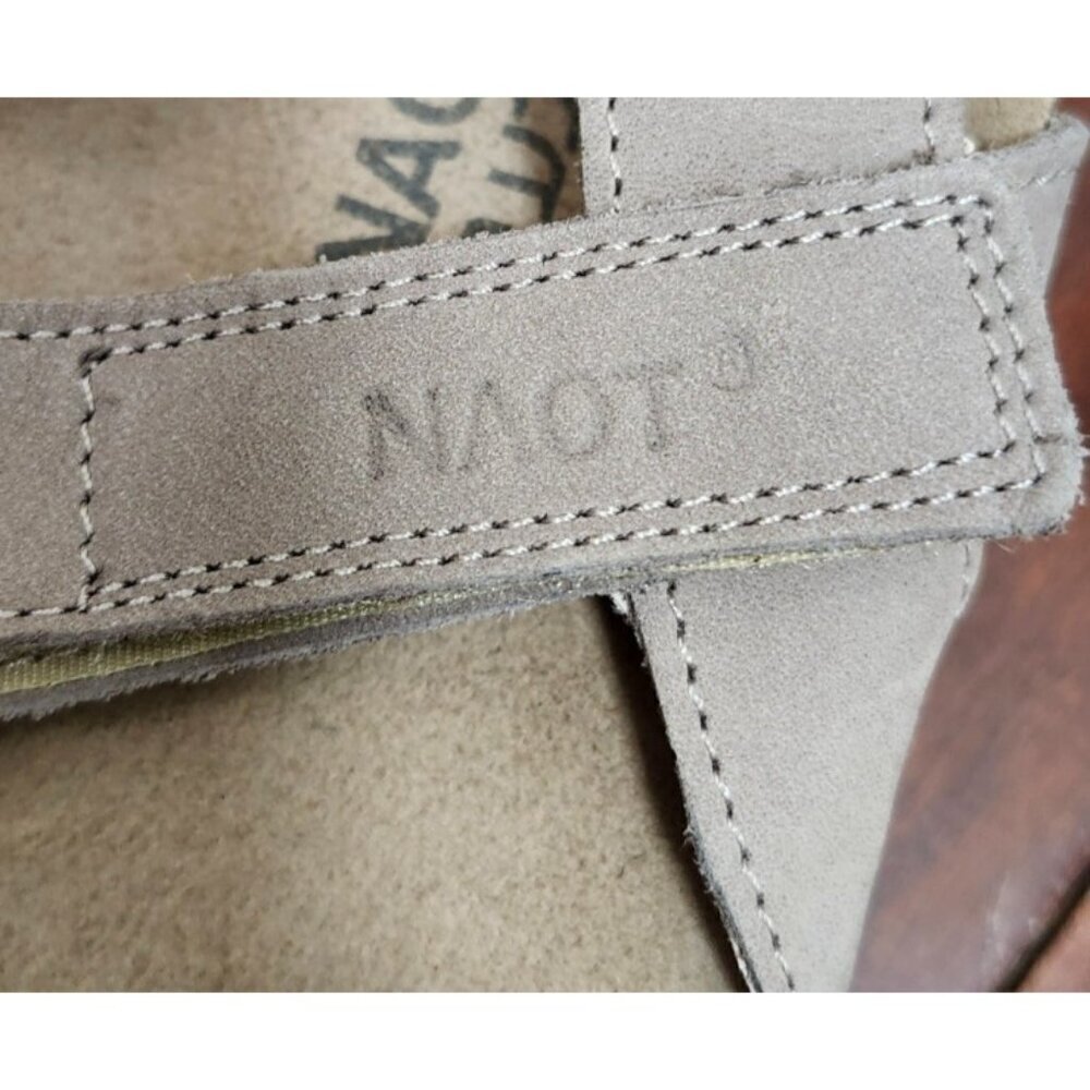 NAOT Kayla Leather Comfort Sandals Beige Taupe Cork Footbed Women EU 41 US 10 - Picture 10 of 14